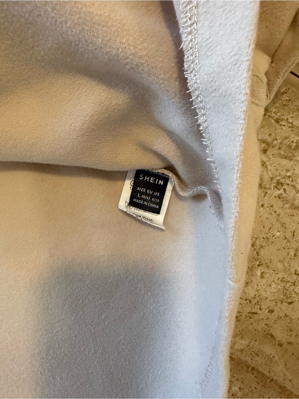 Cream Button-Front Jacket - Picture 4 of 5